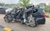 Penampakan Mobil Ayah Wagub Jatim Hermanto Dardak Kecelakaan di Tol Pemalang-Batang
