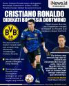 Infografis Cristiano Ronaldo Didekati Borussia Dortmund