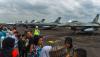 Antusiasme Warga Palembang Datangi Lanud SMH Foto Bareng Pesawat Tempur F16 - Bagian 2