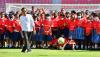 Presiden Jokowi Main Bola bersama Anak-Anak saat Peluncuran Papua Football Academy - Bagian 1