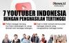 Infografis 7 YouTuber Indonesia dengan Penghasilan Tertinggi