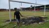 Foto Fasilitas Stadion Rusak Dibakar Penonton Imbas Pemadaman Listrik - Bagian 2