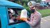 Sopir Angkutan Umum Dapat Bantuan Sembako dari Satlantas Polres Bitung