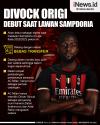 Infografis Divock Origi Debut saat AC Milan Vs Sampdoria
