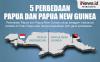 Infografis Perbedaan Papua dan Papua New Guinea