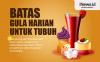 Infografis Batasan Gula Harian pada Makanan dan Minuman Manis