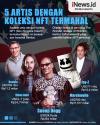 Infografis 5 Artis dengan Koleksi NFT Termahal Sejauh Ini, Ada yang Capai Rp354 Miliar