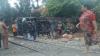 Tertabrak Kereta Api, Bus AKAP di Lahat Terguling