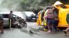 Tabrakan Truk Boks dengan Livina di Jalan Raya Puncak Cianjur, Lalin Macet 2 Km