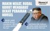 Infografis Rudal Korut Mendarat dekat Korsel