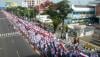 Kirab Merah Putih 1.001 Meter Peringati Hari Pahlawan di Kota Semarang