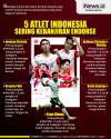 Infografis 5 Atlet Sering Kebanjiran Endorse