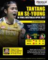 Infografis Gregoria Mariska Tantang An Se-young di Final Australian Open 2022