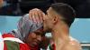 So Sweet! Achraf Hakimi Cium Kening Ibunda usai Maroko Hajar Belgia di Piala Dunia 2022
