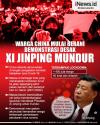 Infografis Demonstran China Desak Xi Jinping Mundur
