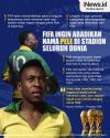 Infografis FIFA Ingin Abadikan Nama Pele di Stadion Seluruh Dunia