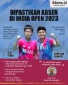 Infografis Apriyani/Fadia Absen di India Open 2023