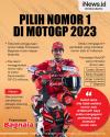 Infografis Francesco Bagnaia Pilih Nomor 1 di MotoGP 2023
