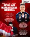 Infografis Shayne Pattynama Resmi Jadi Warga Negara Indonesia