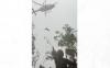 Detik-Detik Evakuasi Dirkrimum dan Dirpolair Polda Jambi Ditarik Pakai Tali ke Helikopter