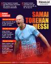 Infografis Erling Haaland Samai Torehan Lionel Messi usai Cetak 5 Gol Lawan RB Leipzig