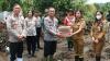 Polres Minahasa Utara Bantu Sembako dan Kerja Bakti di Desa Klabat Terdampak Banjir Bandang