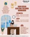 Infografis Pemprov DKI Sesuaikan Jam Kerja ASN selama Ramadan 2023