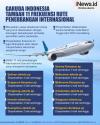 Infografis Garuda Indonesia Tambah 11 Frekuensi Rute Penerbangan Internasional