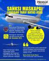 Infografis Kemenhub Sanksi Maskapai Penerbangan yang Langgar Tarif Batas Atas 