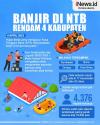 Infografis Banjir di NTB Rendam 4 Kabupaten