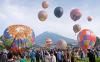 Warna-warni Balon Udara Tradisional Hiasi Langit Temanggung