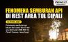Infografis Fenomena Semburan Api di Rest Area Tol Cipali