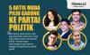 Infografis 5 Artis Muda Pilih Gabung ke Partai Politik