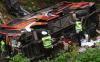 Polisi Olah TKP Kecelakaan Bus Masuk Jurang Bawa Santri Ponpes Gontor