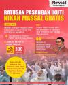 Infografis Ratusan Pasangan Ikuti Nikah Massal Gratis