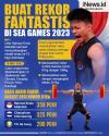 Infografis Lifter Rahmat Erwin Ukir Rekor Fantastis di SEA Games 2023