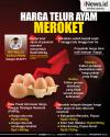 Infografis Harga Telur Ayam Meroket