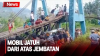 Lantai Jembatan di Jambi Lapuk, Mobil Warga Jatuh Dari Atas Jembatan
