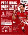 Infografis Maguire Pede Man United Libas Man City di final Piala FA