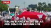 Ribuan Tenaga Medis Gelar Aksi Demo di Depan Gedung DPR, Arus Lalin Jalan Gatot Subroto Macet