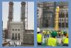 2 Bulan Sabit Baru Dipasang di Menara Masjidil Haram, Berbalut Kaca Berlapis Emas