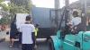 Kecelakaan di Sidoarjo, Truk Boks Terguling di Tengah Jalan Lalu Lintas Macet