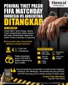 Infografis Polisi Tangkap 4 Pemalsu Tiket Argentina Vs Indonesia