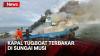 Detik-Detik Kapal Tugboat Paiton Terbakar di Sungai Musi, Ini Pemicunya