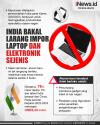 Infografis India Bakal Larang Impor Laptop dan Alat Elektronik Sejenis