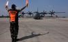 Kedatangan 3 Pesawat Super Hercules TNI AU di Lanud Halim Perdanakusuma - Bagian 1
