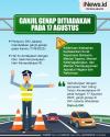 Infografis Ganjil Genap di Jakarta Ditiadakan pada 17 Agustus