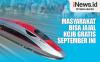 Infografis Masyarakat Bisa Jajal KCJB Gratis September Ini