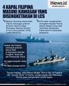 Infografis 4 Kapal Filipina Masuki Kawasan yang Disengketakan di LCS