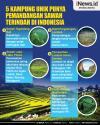 Infografis 5 Kampung Unik Punya Pemandangan Sawah Terindah di Indonesia